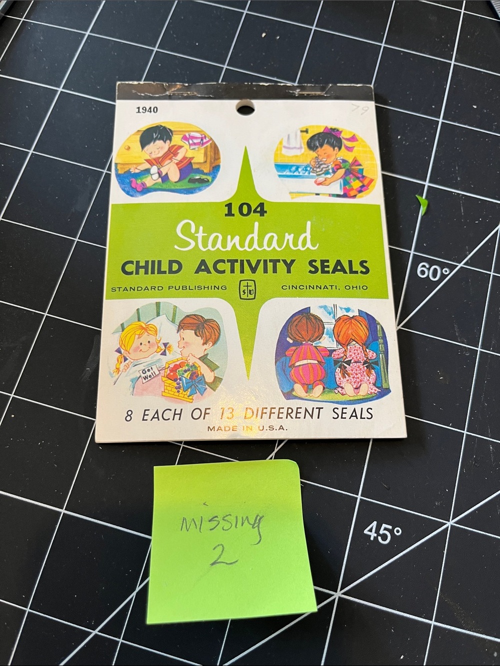 Vintage Standard 104 Child Activity Seals - Picture 5 of 5